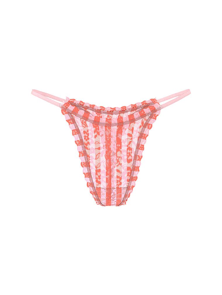 Stringi koronkowe Lace. Produkt jest wzorzysty i pochodzi z kolekcji Lacie. 