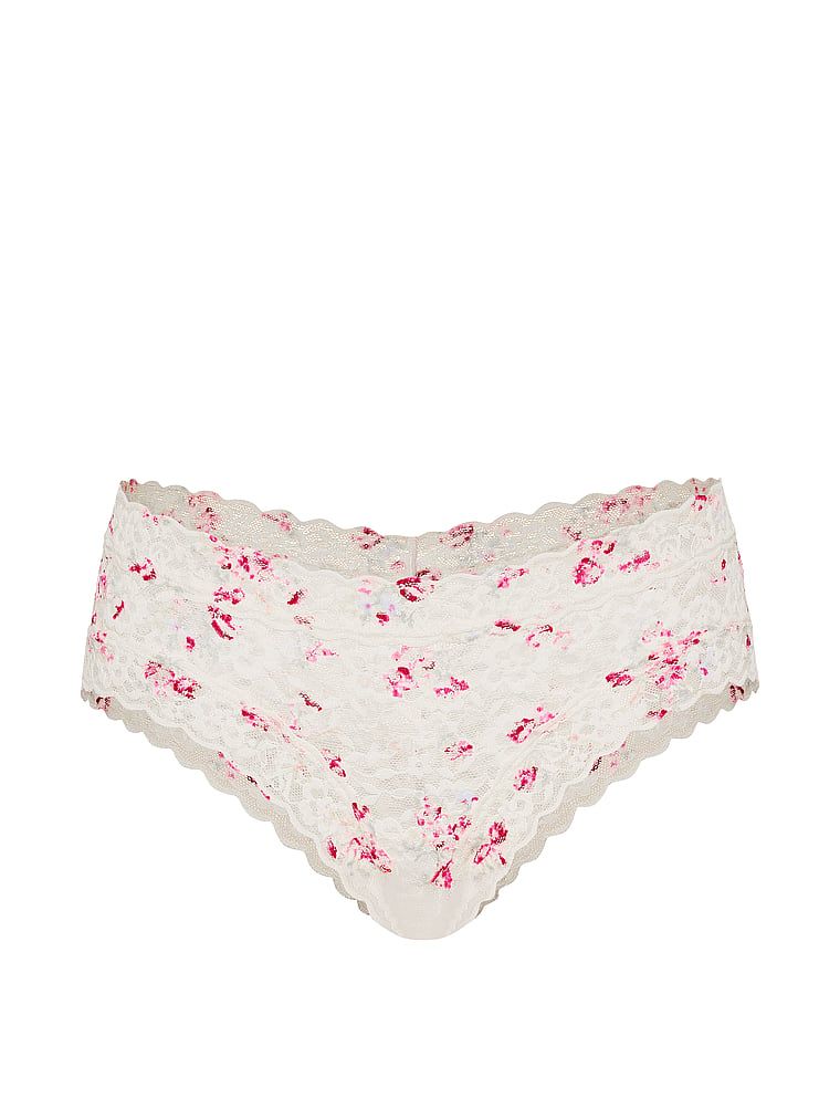 Majtki z koronką Lace Cheeky. Produkt ma wzór kwiatowy i pochodzi z kolekcji Lacie. 
