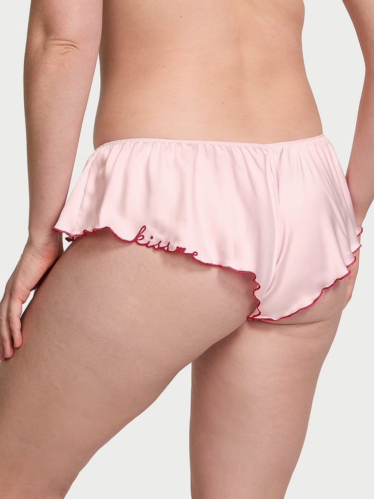 Majtki z falbankami Satin Flutter Cheeky. Produkt ma kolor różowy i pochodzi z kolekcji Very Sexy. 