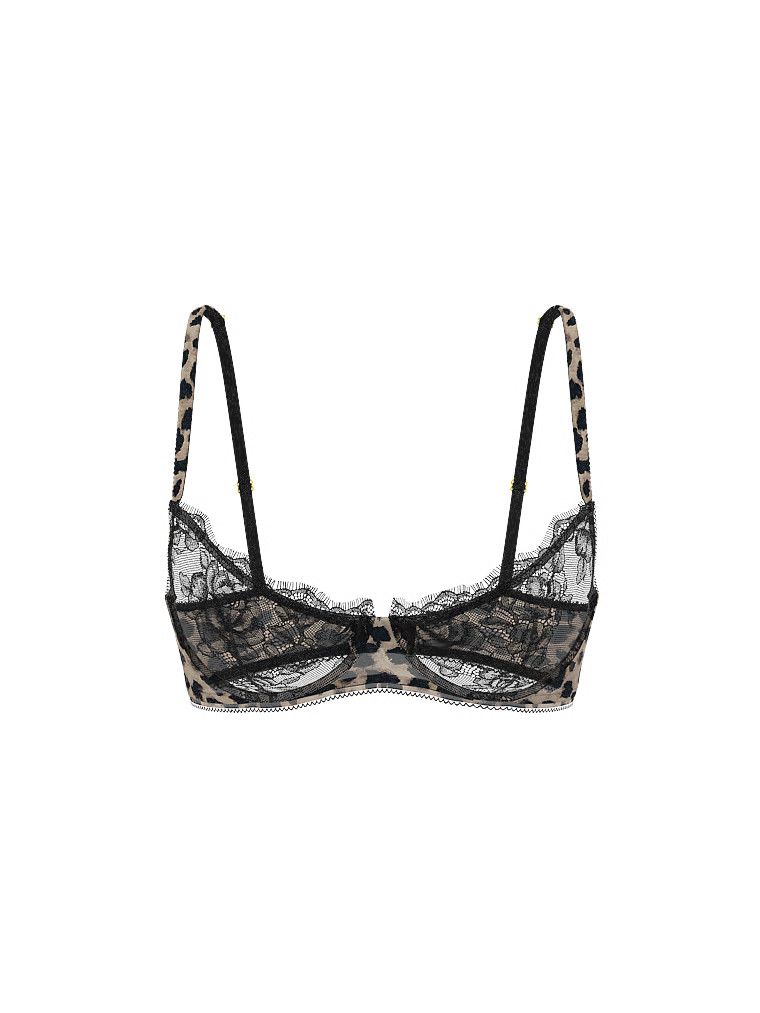 Very Sexy Biustonosz nieusztywniany Rose Lace and Satin Plunge Demi