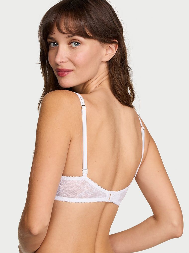 Biustonosz push-up koronkowy Rose Lace. Produkt ma kolor biały i pochodzi z kolekcji Very Sexy. 