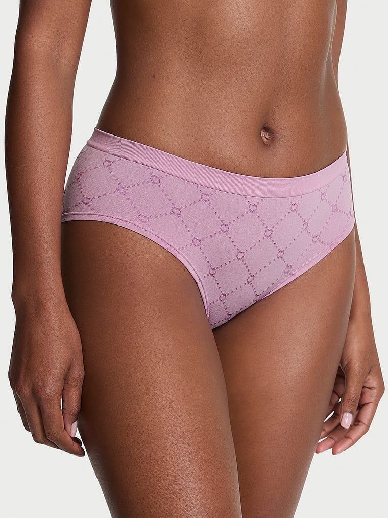 Majtki Seamless Quilted Hearts Hiphugger. Produkt jest wzorzysty i pochodzi z kolekcji Seamless. 