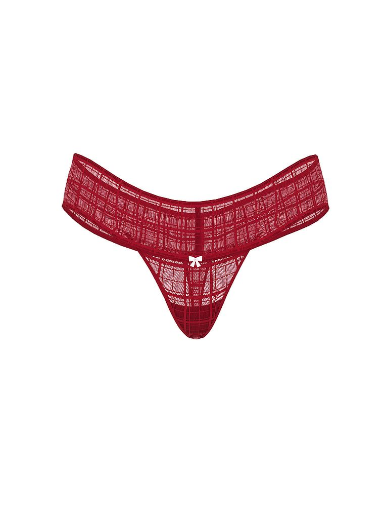 Lacie Stringi z motywem kratki Plaid Lace