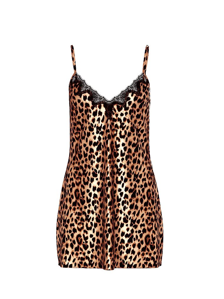 Victoria's Secret Koszulka nocna satynowa Satin and Rose Slip
