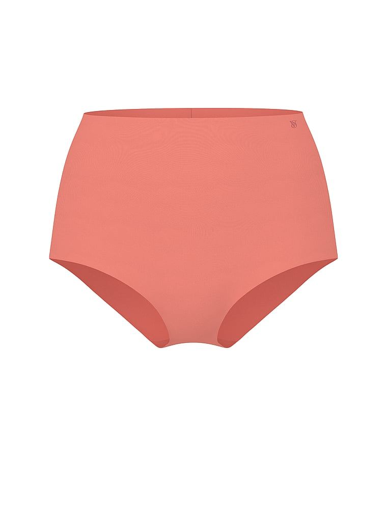 Majtki bezszwowe figi z wysokim stanem No-Show. Produkt ma kolor czerwony i pochodzi z kolekcji No-Show. 