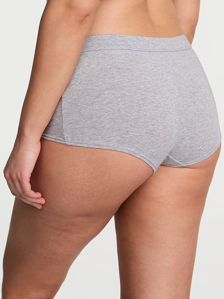 Cotton Majtki szorty bawełniane z logo w talii Boyshort Hardware