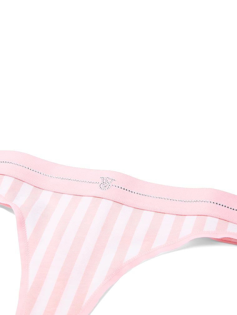 Stringi bawełniane Shine Logo. Produkt ma kolor wzorzysty i pochodzi z kolekcji Cotton. 