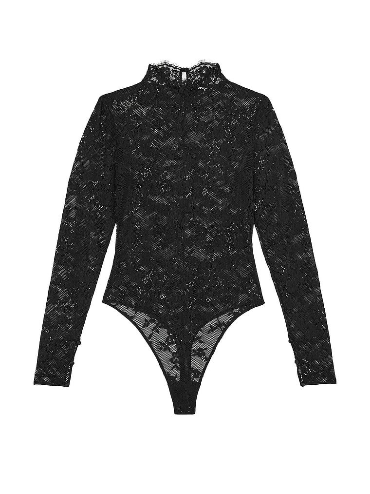 Body koronkowe. Produkt ma kolor czarny i pochodzi z kolekcji Very Sexy. 