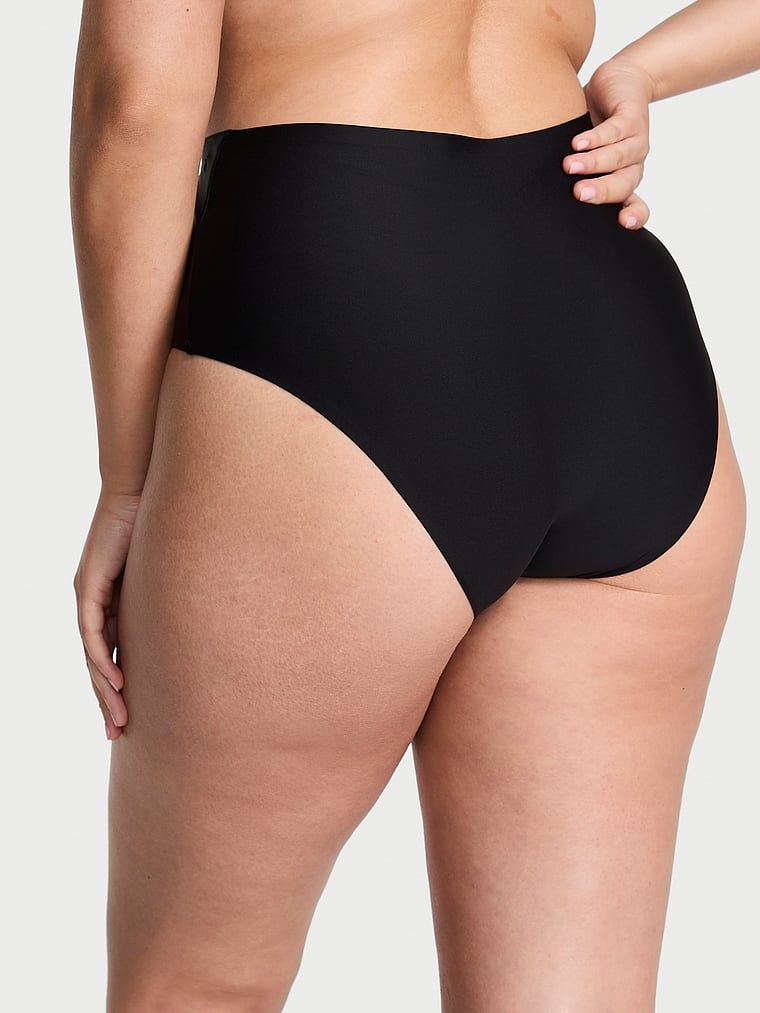 Majtki z wysokim stanem Luxe Contour Cheeky. Produkt ma kolor czarny i pochodzi z kolekcji Body by Victoria. 