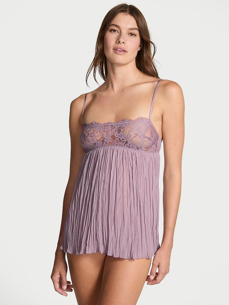 Dream Angels Halka i stringi Dream Lace Pleated Babydoll