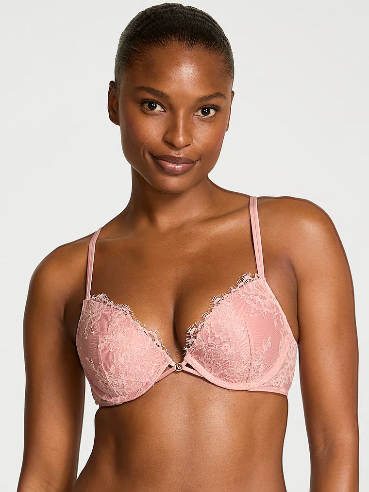 Very Sexy Biustonosz push-up koronkowy Rose Lace Shimmer