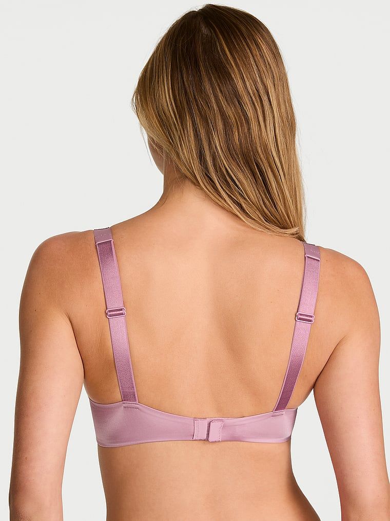 Biustonosz push-up powiększający o 2 rozmiary Bombshell Shine Strap. Produkt ma kolor różowy i pochodzi z kolekcji Very Sexy. 