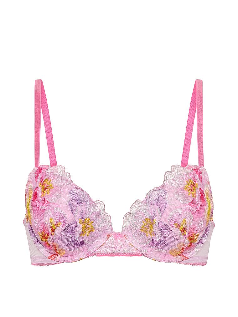 Biustonosz push-up z haftem Watercolor. Produkt jest wzorzysty i pochodzi z kolekcji Dream Angels. 