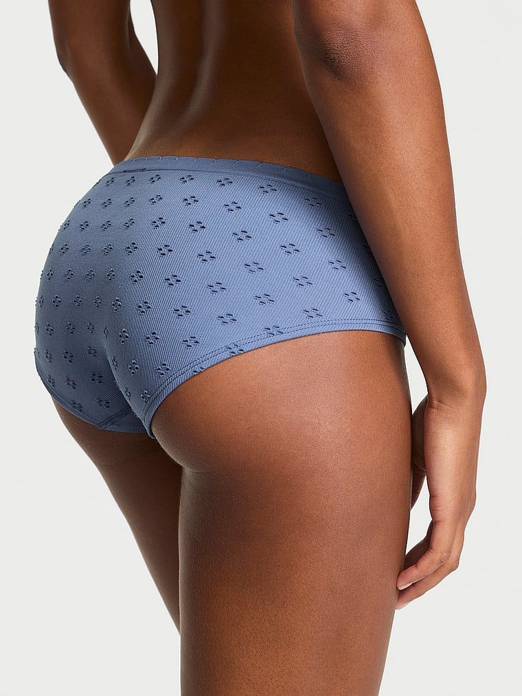 Majtki Seamless Eyelet Hiphugger. Produkt ma kolor niebieski i pochodzi z kolekcji Seamless. 