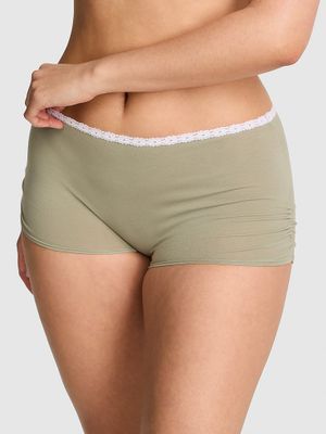PINK Bawełniane majtki boyshort Dorm