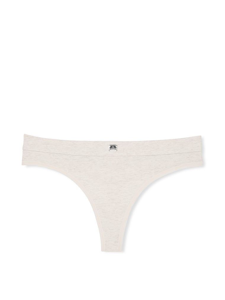 Stringi bawełniane z logo w talii Hardware. Produkt ma kolor beżowy i pochodzi z kolekcji Cotton. 