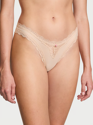 Dream Angels Majtki brazyliany z koronką Lace Trim Brazilian
