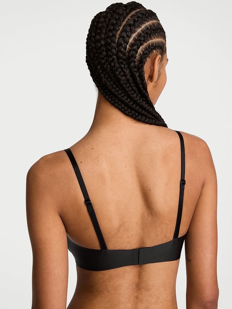 Biustonosz push-up bez ramiączek Uplift Strapless. Produkt ma kolor czarny i pochodzi z kolekcji Invisible by Victoria?s Secret. 