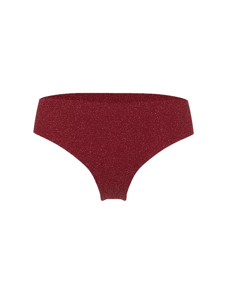 Stringi z mikrofibry Flex Shimmer. Produkt ma kolor złoty i pochodzi z kolekcji Body by Victoria. 
