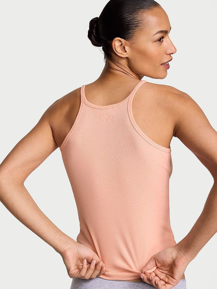 Top bawełniany do spania Mix & Match. Produkt ma kolor różowy i pochodzi z kolekcji Victoria's Secret. 