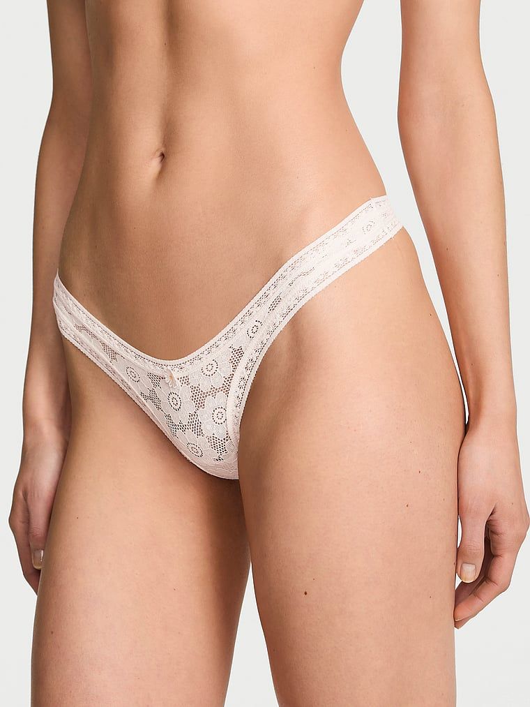 Lacie Stringi z koronką szydełkową Ultra-Mini Scoop
