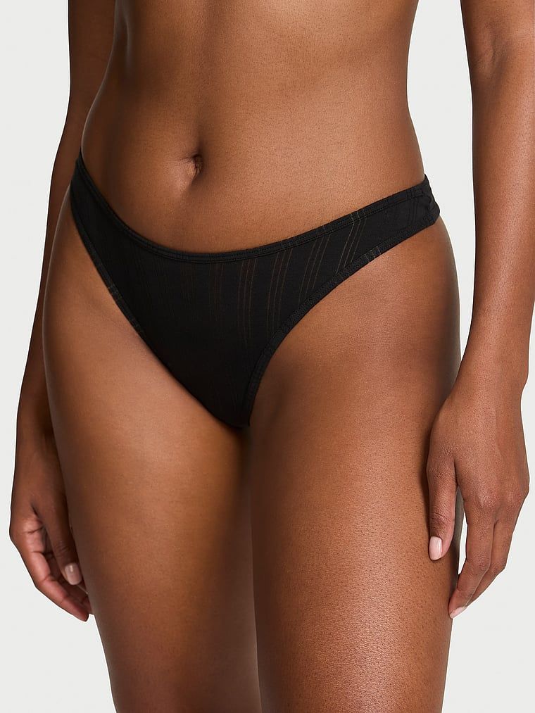 Victoria's Secret Stringi z modalu z wysoko wyciętymi nogawkami Ultra-Fine