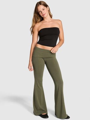 Legginsy super dzwony z zakładanym pasem All-Day Cotton
