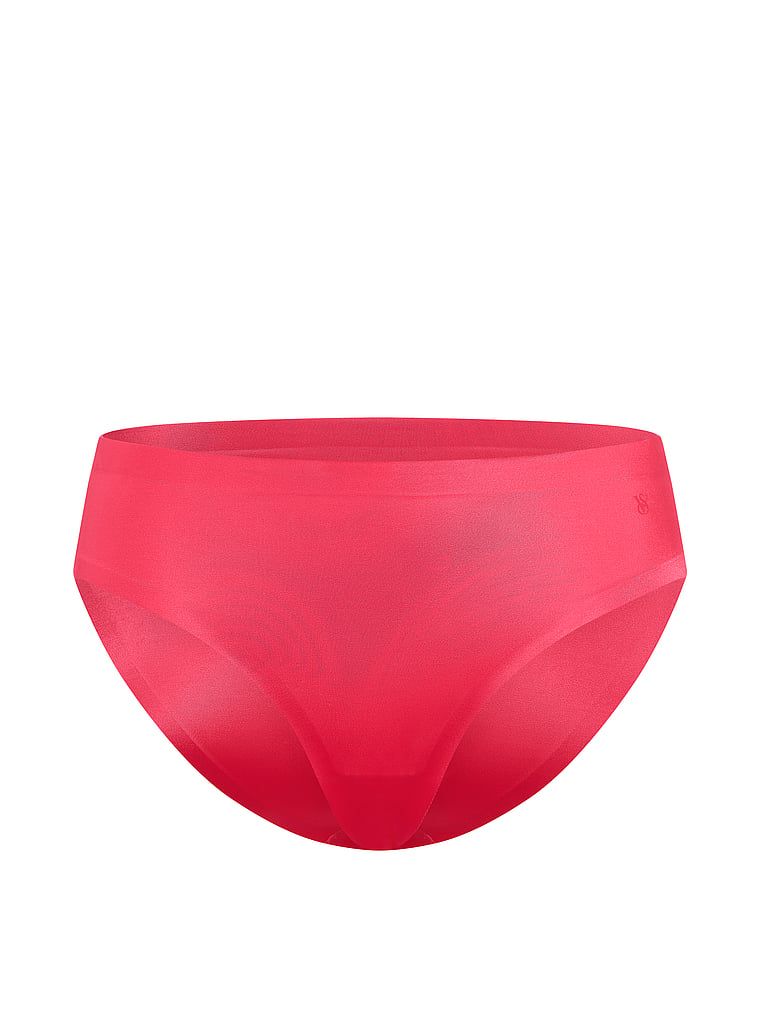 Majtki ze średnim stanem No-Show Bikini. Produkt ma kolor czerwony i pochodzi z kolekcji No-Show. 