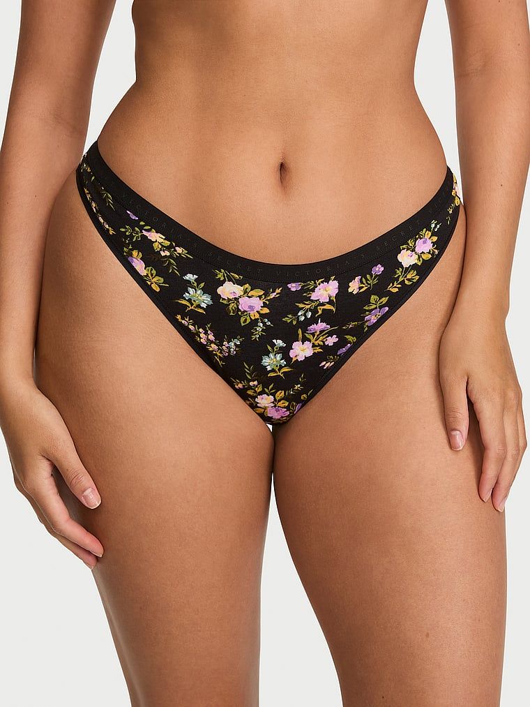 Victoria's Secret Stringi bawełniane High-Leg Scoop