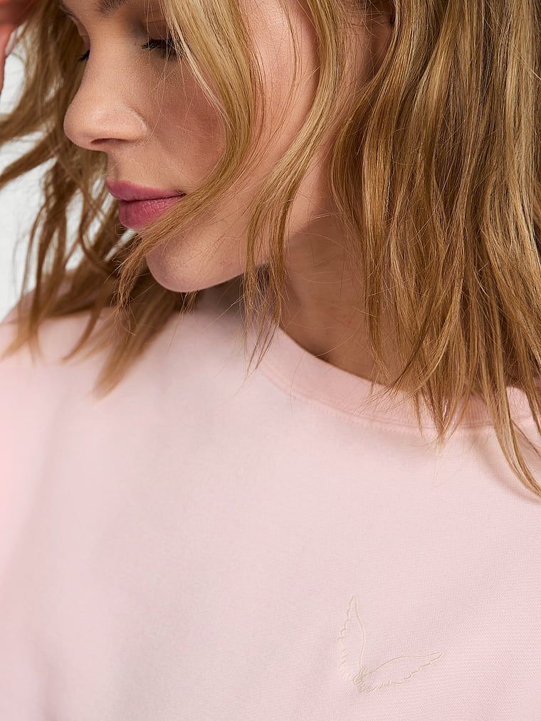 Bluza z modalu Brushed Crewneck. Produkt ma kolor różowy i pochodzi z kolekcji Victoria's Secret. 