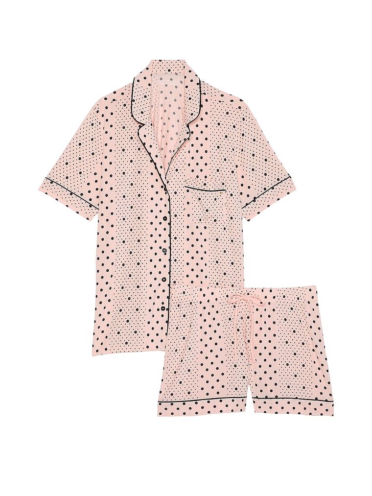 Piżama z modalu z szortami. Produkt jest wzorzysty i pochodzi z kolekcji Victoria's Secret. 