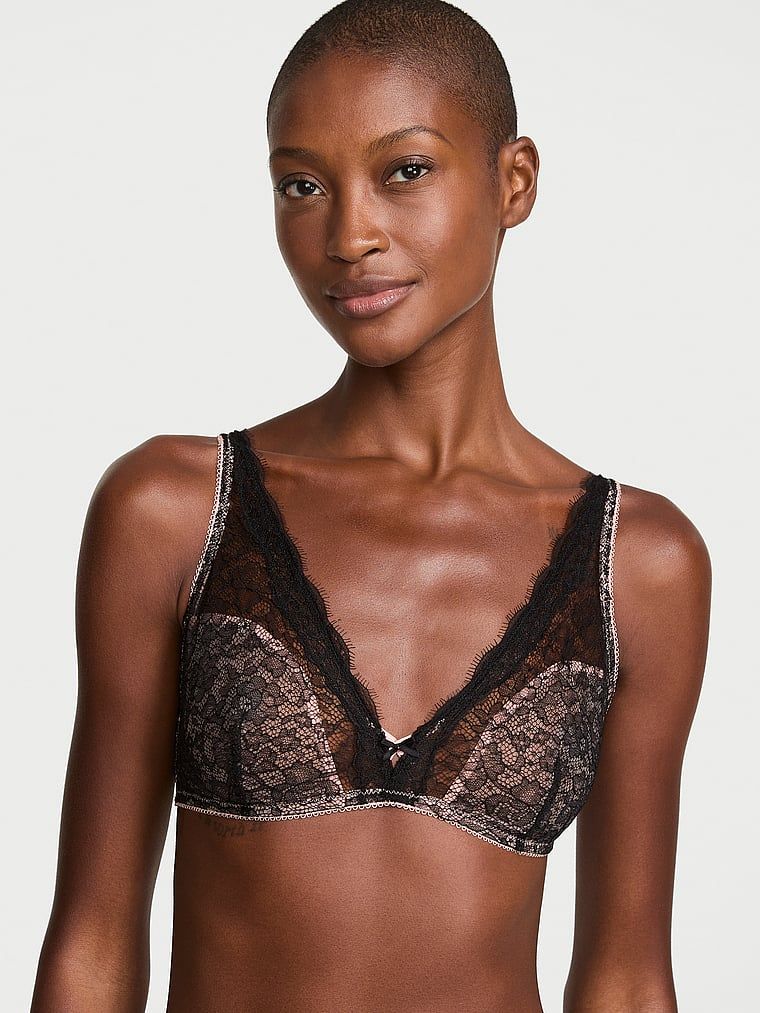 Victoria's Secret Biustonosz braletka koronkowy bez fiszbin Tease