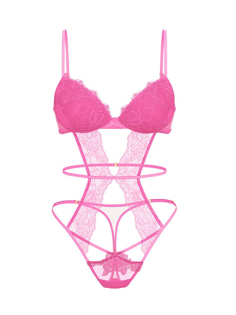 Very Sexy Body koronkowe Rose Lace Strappy