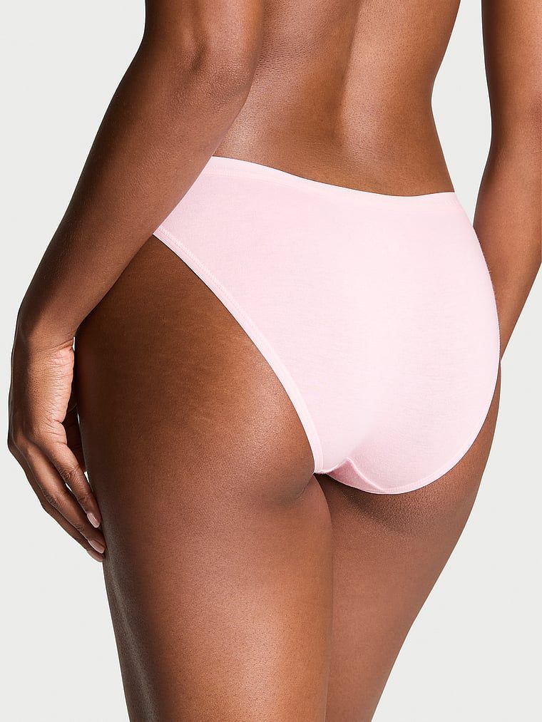 Majtki bawełniane Bikini. Produkt ma kolor różowy i pochodzi z kolekcji Victoria's Secret. 