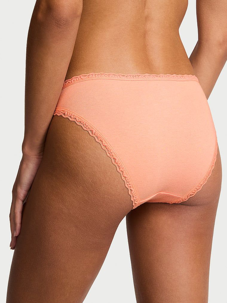 Majtki bawełniane z koronką Lace-Trim Bikini. Produkt ma kolor wielokolorowy i pochodzi z kolekcji Lace Trim. 