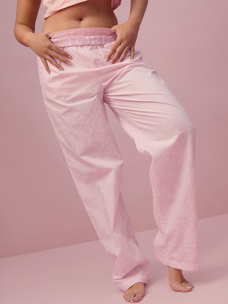 Spodnie od piżamy bawełniane Mix & Match Heritage. Produkt jest wzorzysty i pochodzi z kolekcji Victoria's Secret. 