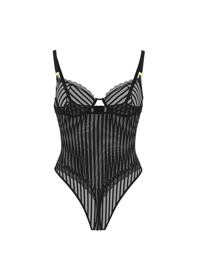 Victoria's Secret Body w paseczki Tease Sheer Stripe