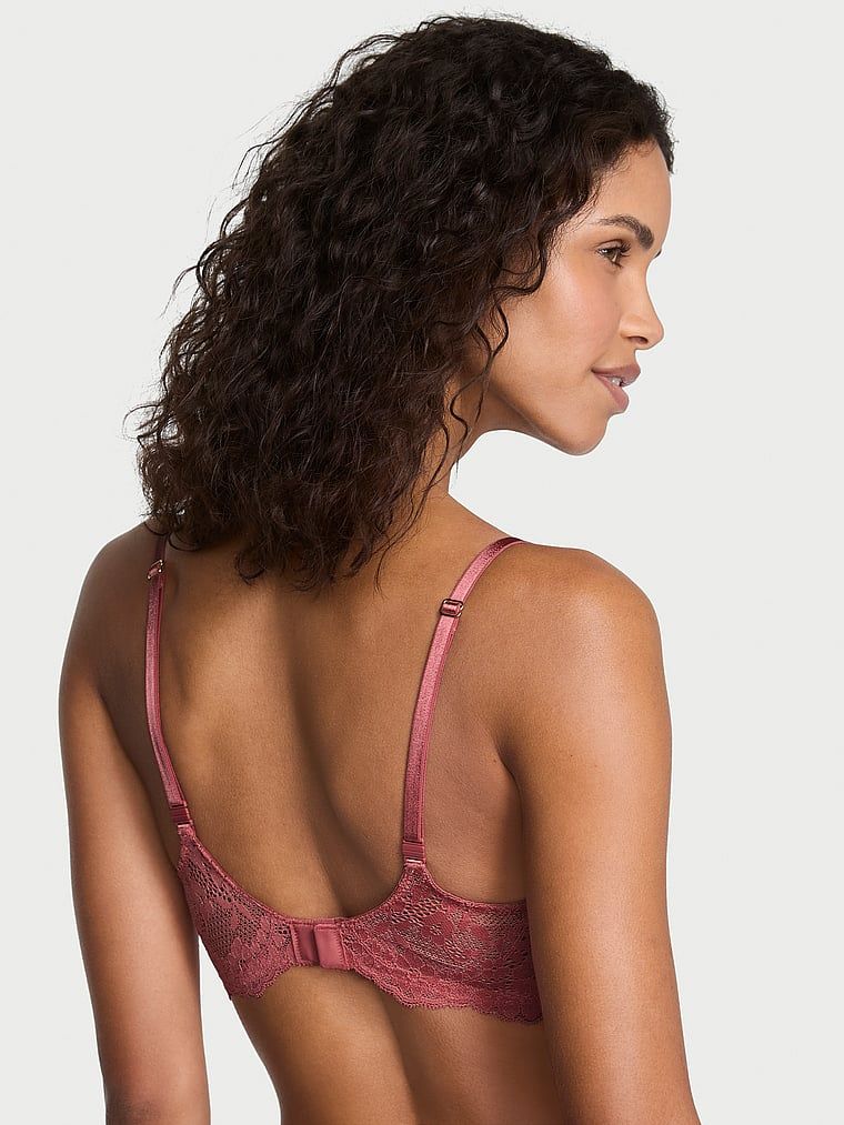 Biustonosz nieusztywniany balkonetka Wicked Lace Balconette. Produkt ma kolor różowy i pochodzi z kolekcji Dream Angels. 