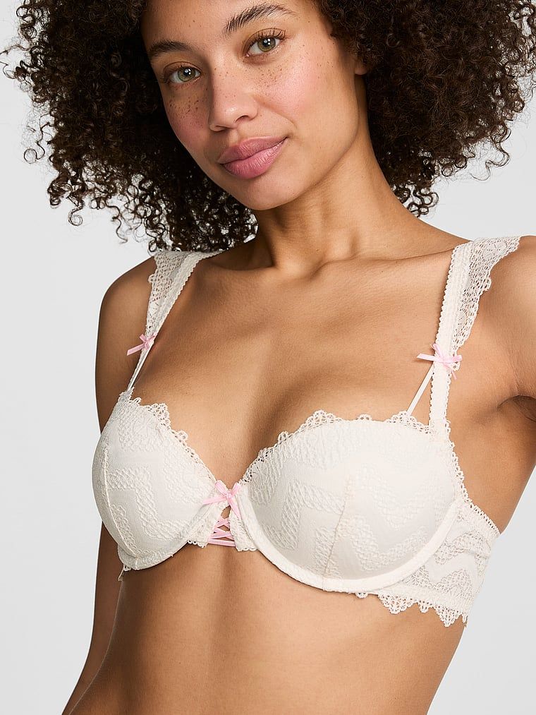 Biustonosz push-up balconette PINK Wink