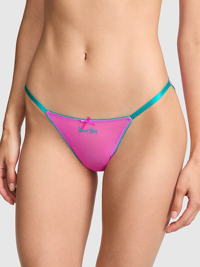 Majtki bikini z paseczkami PINK Wink™