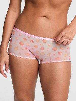 PINK Figi bokserki z siateczki