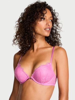 Very Sexy Biustonosz push-up powiększający o 2 rozmiary Bombshell Rose Lace