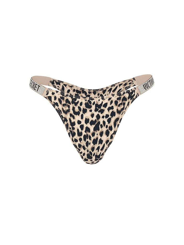 Majtki brazyliany z błyszczącymi paskami Shine Strap Brazilian. Produkt jest wzorzysty i pochodzi z kolekcji Very Sexy. 