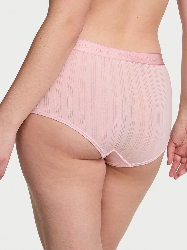 Cotton Majtki szorty z modalu Ultra-Fine Logo Boyshort