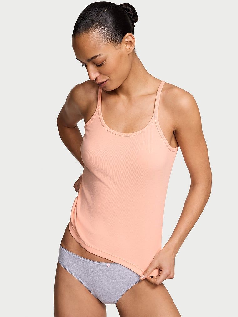 Top bawełniany do spania Mix & Match. Produkt ma kolor różowy i pochodzi z kolekcji Victoria's Secret. 