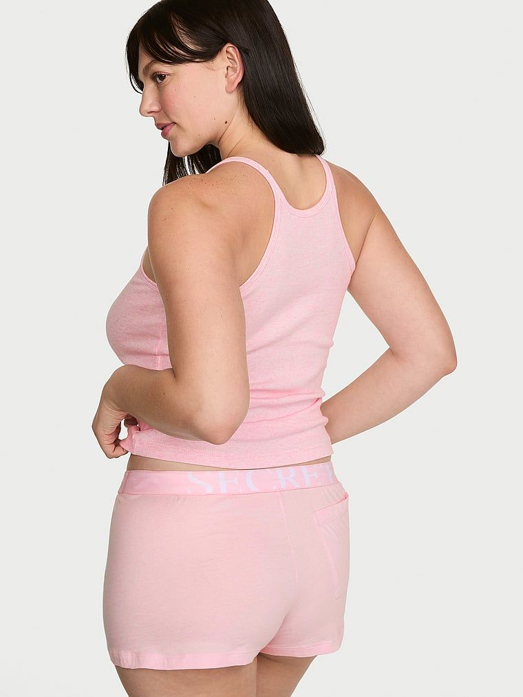 Top bawełniany do spania Mix & Match. Produkt ma kolor różowy i pochodzi z kolekcji Victoria's Secret. 