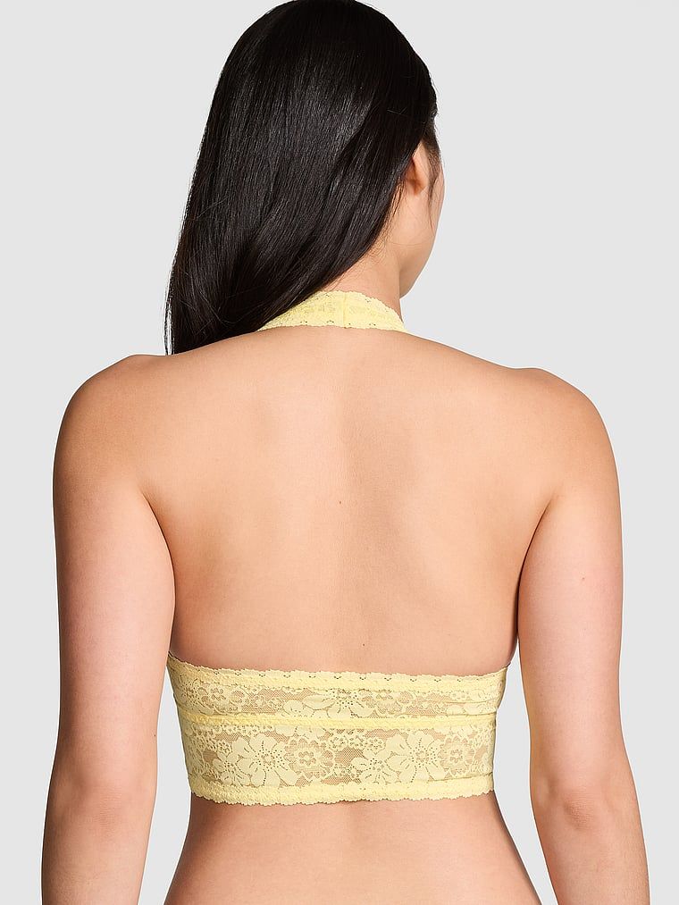 Koronkowy top halter Wink Mellow Yellow - Victoria's Secret PL