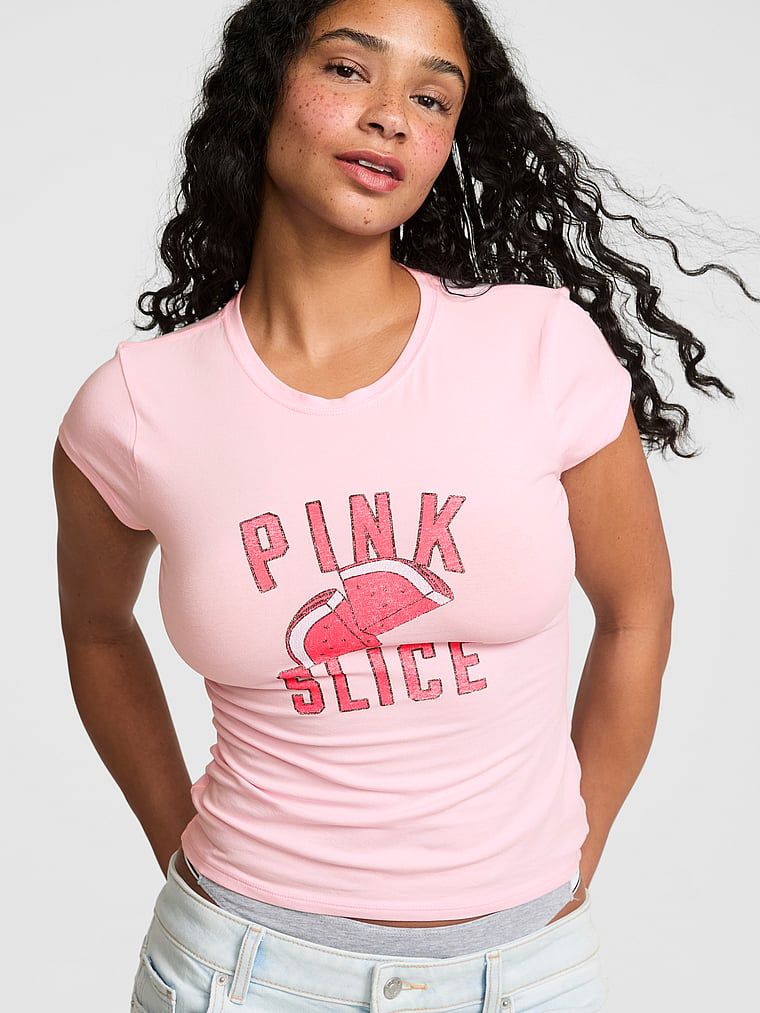 Krótki bawełniany T-shirt