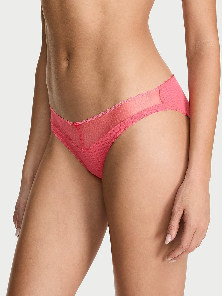 Victoria's Secret Majtki Lace Pointelle Bikini