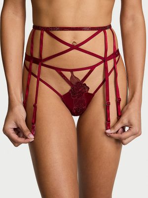 Very Sexy Pas do pończoch Scarlet Rose Shine